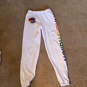 Aviator Nation, Size 12, White Sweatpant